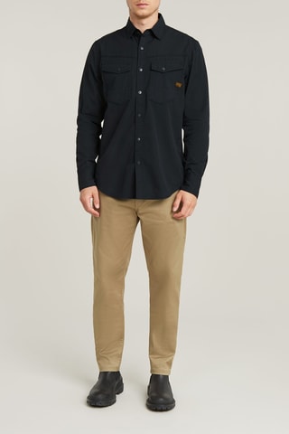 Camisa slim Dakota - Azul-escuro