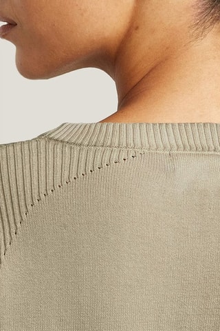 Camisola slim em algodão biológico Washed lt wt biker - Bege
