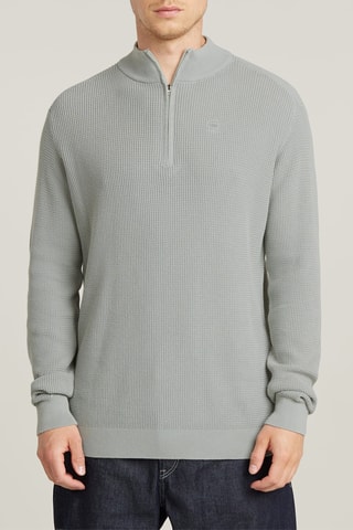 Camisola regular em algodão biológico Serrated Skipper - Cinzento