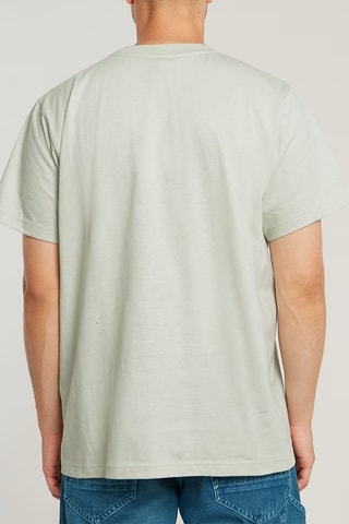 T-shirt loose em algodão biológico Symbols Print - Cinzento