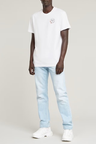 T-shirt regular em algodão biológico Gauge - Branco