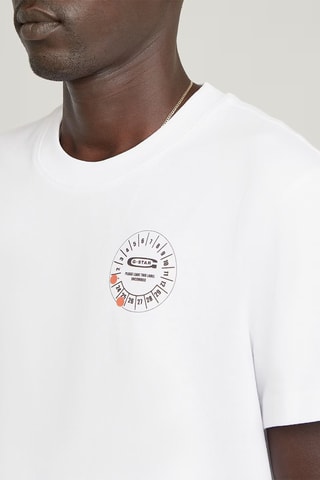T-shirt regular em algodão biológico Gauge - Branco