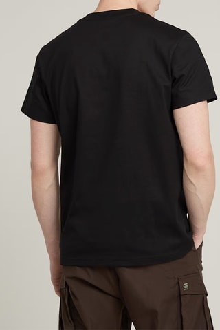 T-shirt regular em algodão biológico Gauge - Preto