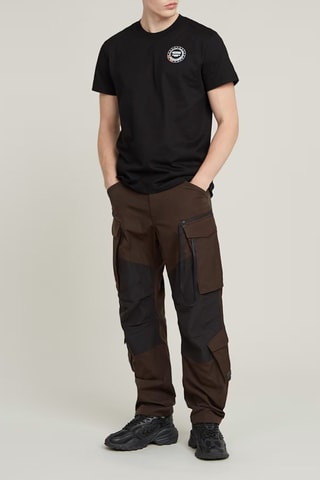 T-shirt regular em algodão biológico Gauge - Preto