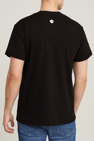 T-shirt regular em algodão biológico Small Symbols - Preto