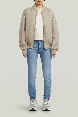 Calças de ganga skinny cintura alta Kafey - Azul