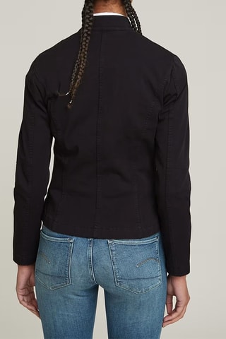 Casaco superslim em algodão biológico Biker - Preto
