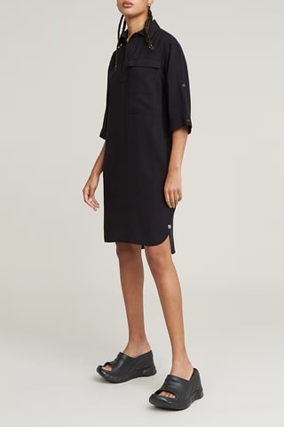 Vestido direito oversize loose - Preto