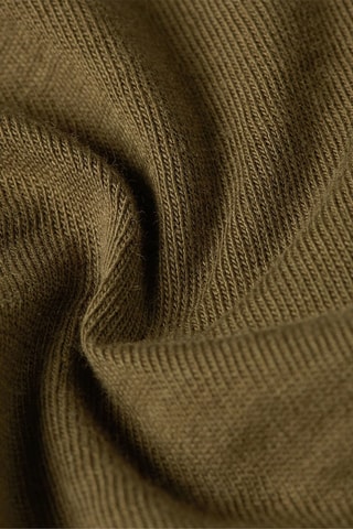 T-shirt regular em algodão biológico Nifous - Verde-azeitona