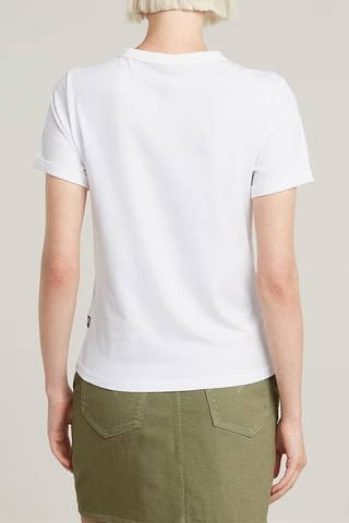 T-shirt regular em algodão biológico Embro g-script - Branco