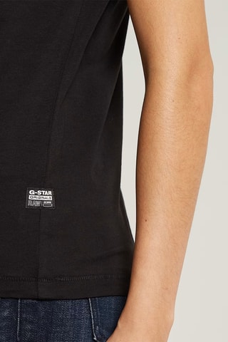 T-shirt regular em algodão biológico Embro g-script - Preto