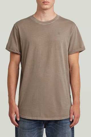 T-shirt relaxed em algodão biolófico Lash - Castanho
