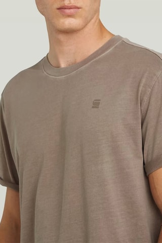 T-shirt relaxed em algodão biolófico Lash - Castanho