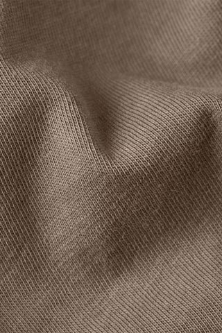 T-shirt relaxed em algodão biolófico Lash - Castanho
