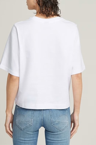 T-shirt regular em algodão biológico Pocket - Branco