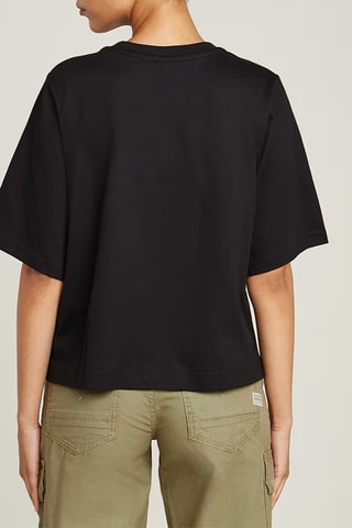 T-shirt regular em algodão biológico Pocket - Preto