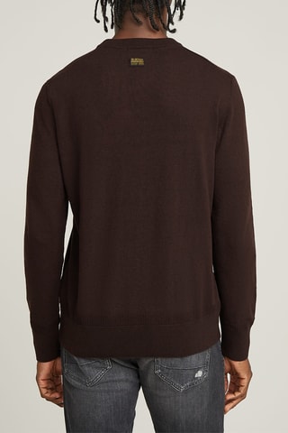 Camisola regular em linho Premium Core - Castanho