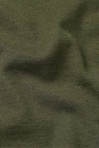 T-shirt regular em algodão biológico Base-s - Verde-azeitona