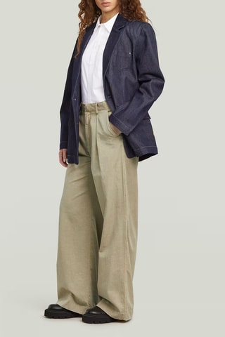 Blazer oversize Oversized - Azul-escuro
