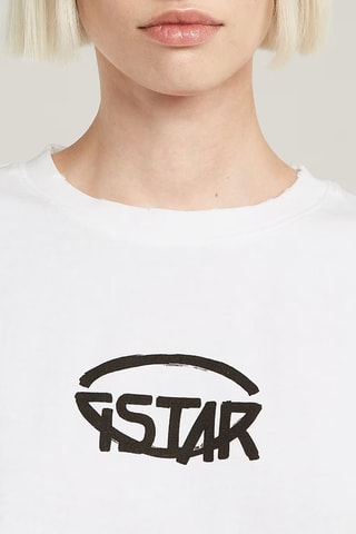 Crop top regular em algodão biológico Cropped - Branco