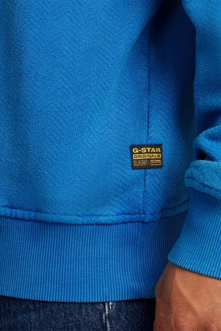 Camisola relaxed em algodão biológico Washed - Azul