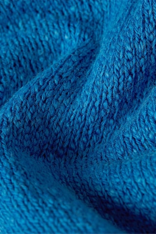 Camisola relaxed em algodão biológico Washed - Azul