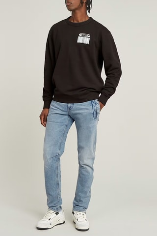 Camisola relaxed em algodão biológico Substance - Preto