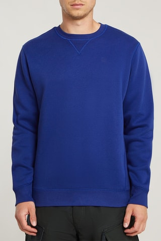 Sweat regular em algodão biológico Premium Core - Azul