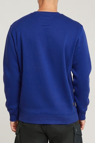 Sweat regular em algodão biológico Premium Core - Azul