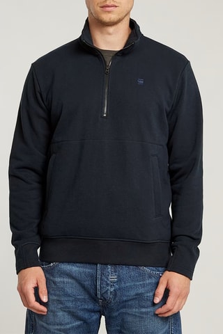 Sweat regular em algodão biológico Nifous - Azul-escuro