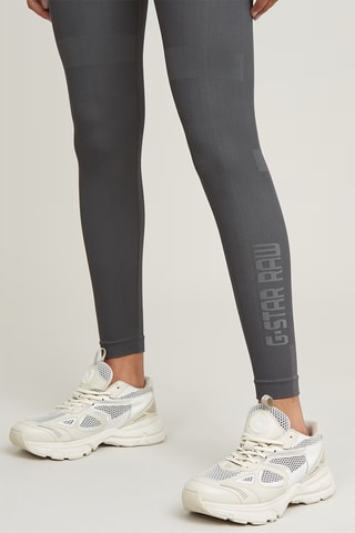 Leggings slim cintura alta Seamless - Cinzento