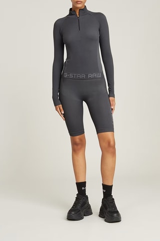 Calções ciclista slim Seamless - Cinzento