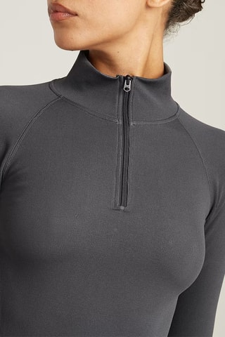 Top slim Seamless - Cinzento