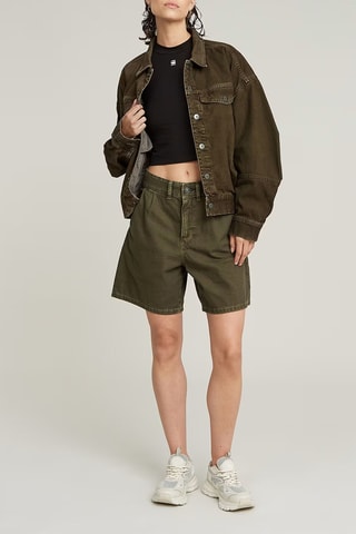 Crop top superslim em algodão biológico - Preto