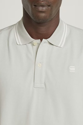 Polo slim em algodão biológico Dunda - Cinzento