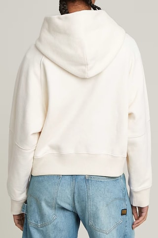 Sweat oversize em algodão biológico Embossed - Branco