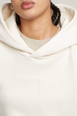 Sweat oversize em algodão biológico Embossed - Branco