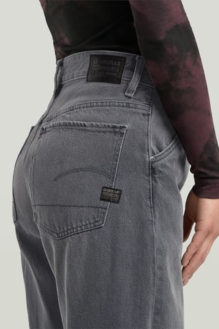 Calças de ganga loose wide legs Eve low 3D - Cinzento