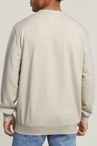 Sweat regular em algodão biológico G-script - Branco
