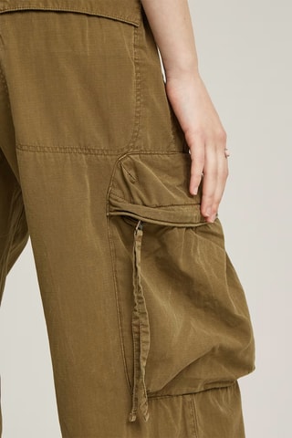 Calças loose Balloon Cargo - Verde-azeitona