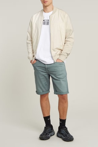 Sweat relaxed em algodão biológico Woven - Branco