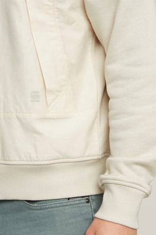 Sweat relaxed em algodão biológico Woven - Branco