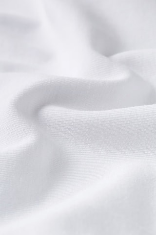 T-shirt cropped superslim em algodão biológico - Branco