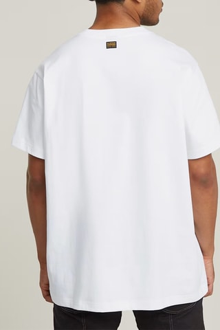 T-shirt loose em algodão biológico Seam Detail - Branco