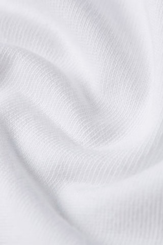 T-shirt loose em algodão biológico Seam Detail - Branco