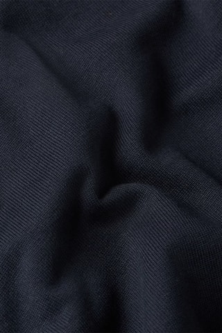 T-shirt loose em algodão biológico Seam Detail - Azul-escuro