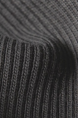 T-shirt slim em algodão biológico Overdyed - Preto