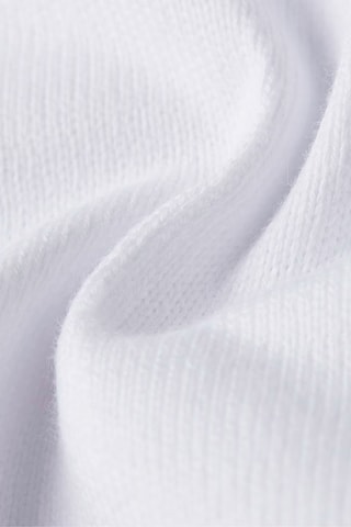 T-shirt loose em algodão biológico Outdoor Woven Pocket - Branco