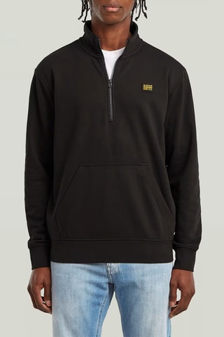 Sweat regular em algodão biológico - Preto
