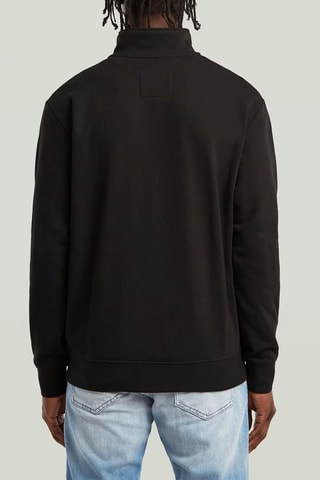 Sweat regular em algodão biológico - Preto